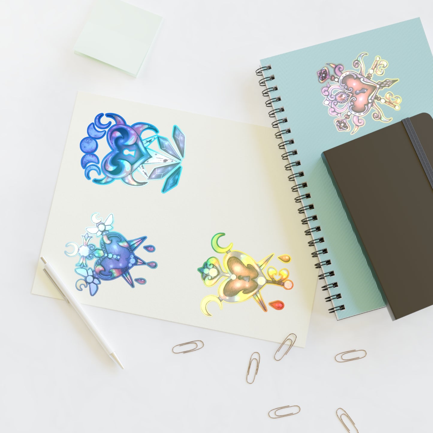 Rainbow Hearts Sticker Sheet