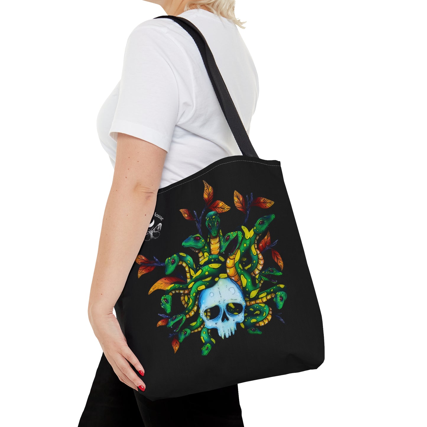 Medusa Skull 2 Tote Bag