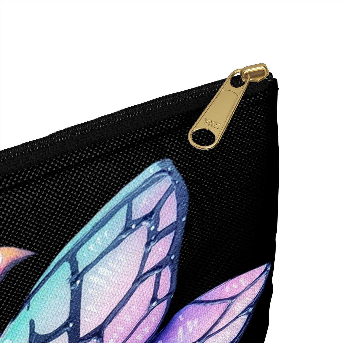 Winged Rainbow Heart Accessory Pouch