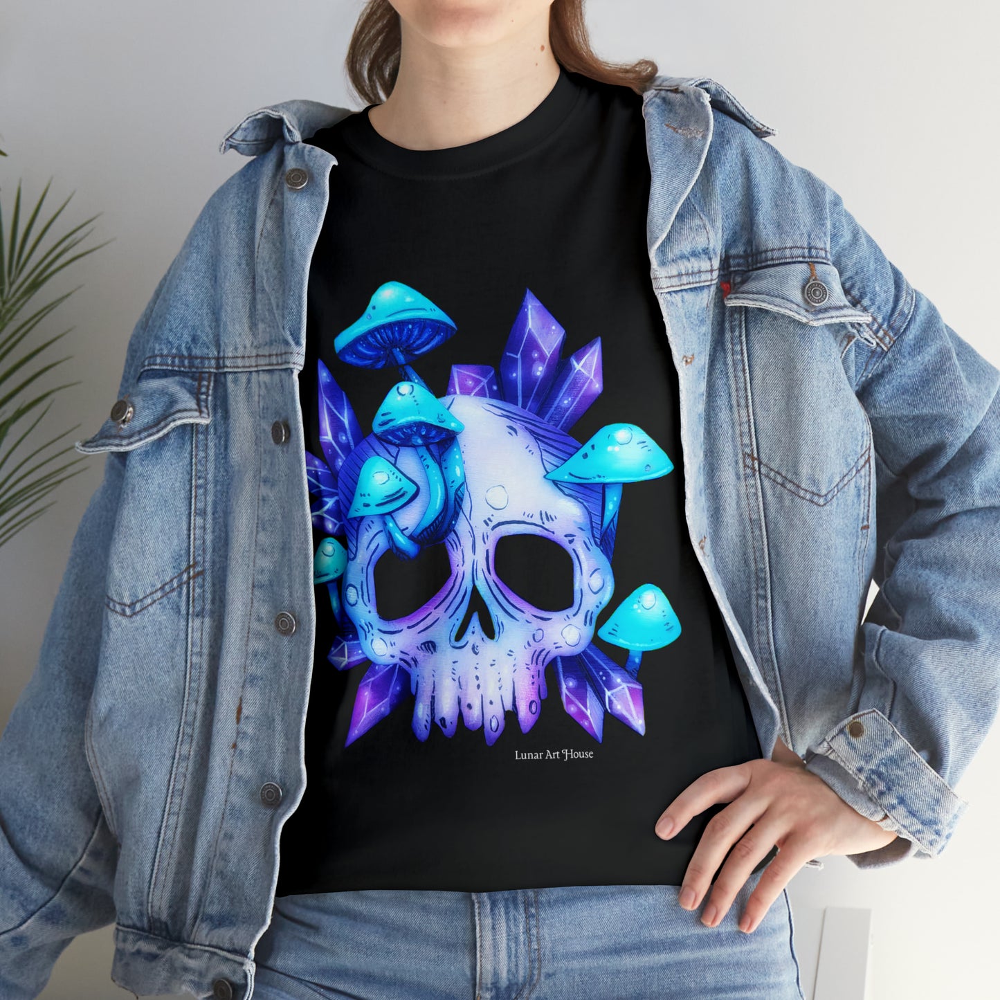 Crystal Mushroom Skull Tee