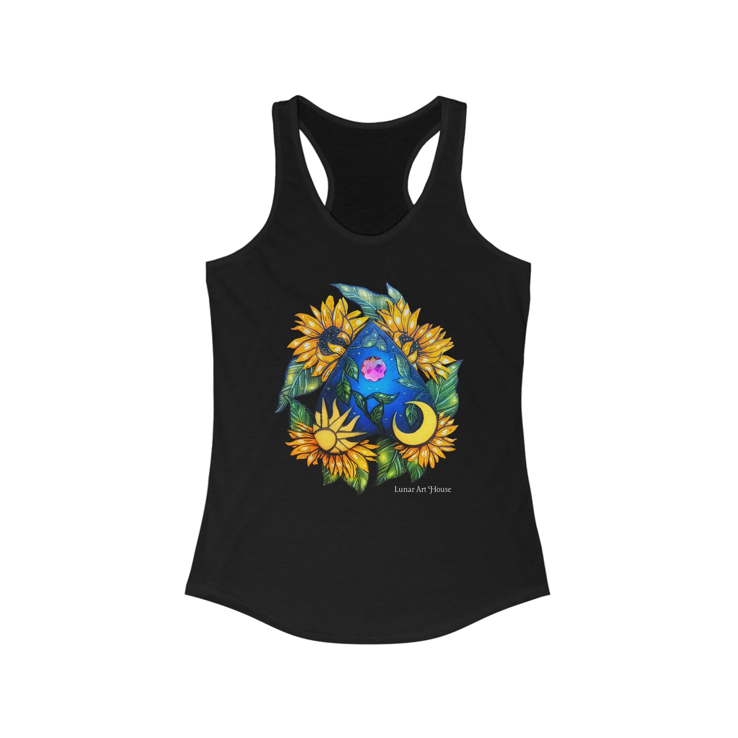 Sunflower Planchette Racerback Tank