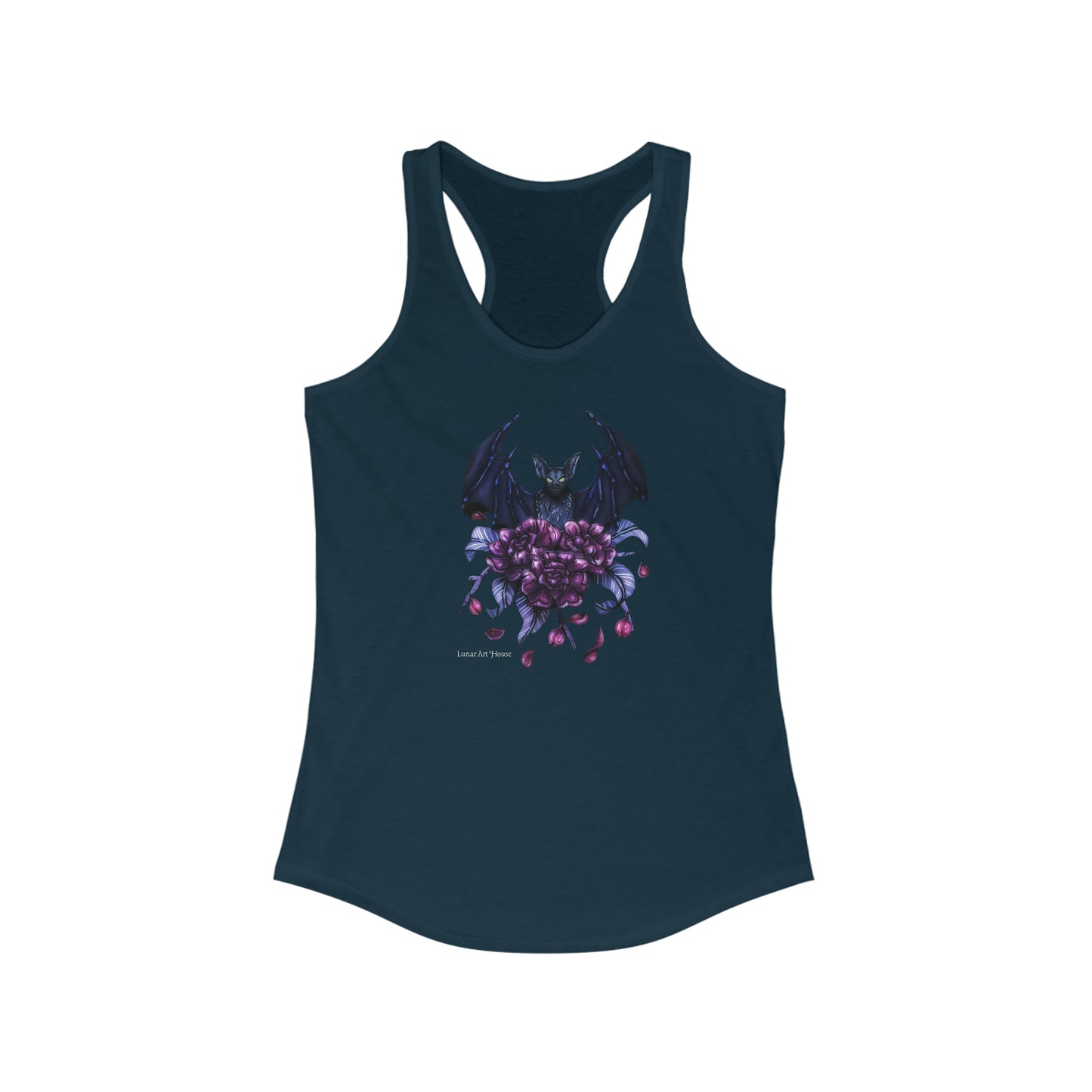 Floral Bat Racerback Tank