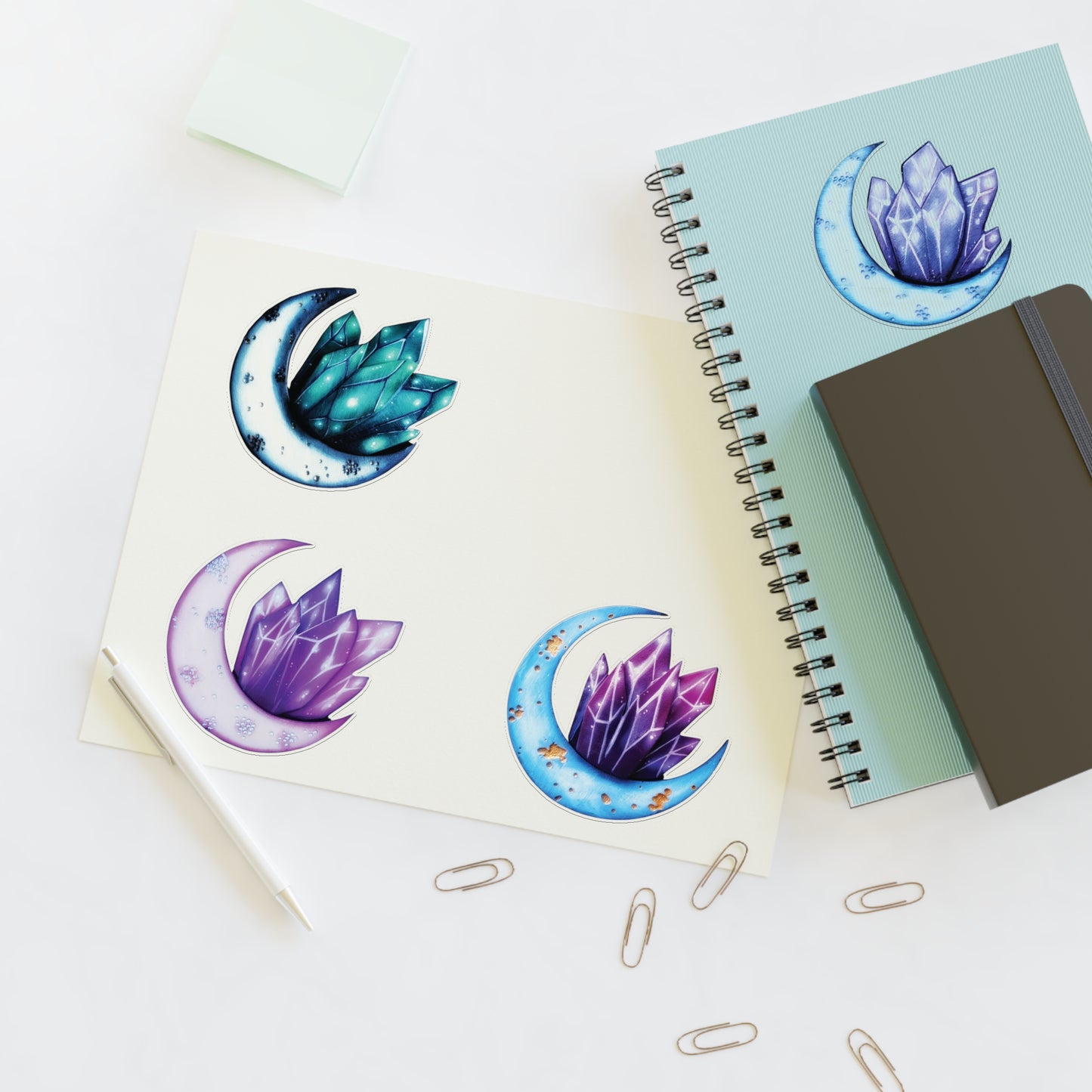 Crystal Moon Sticker Sheet