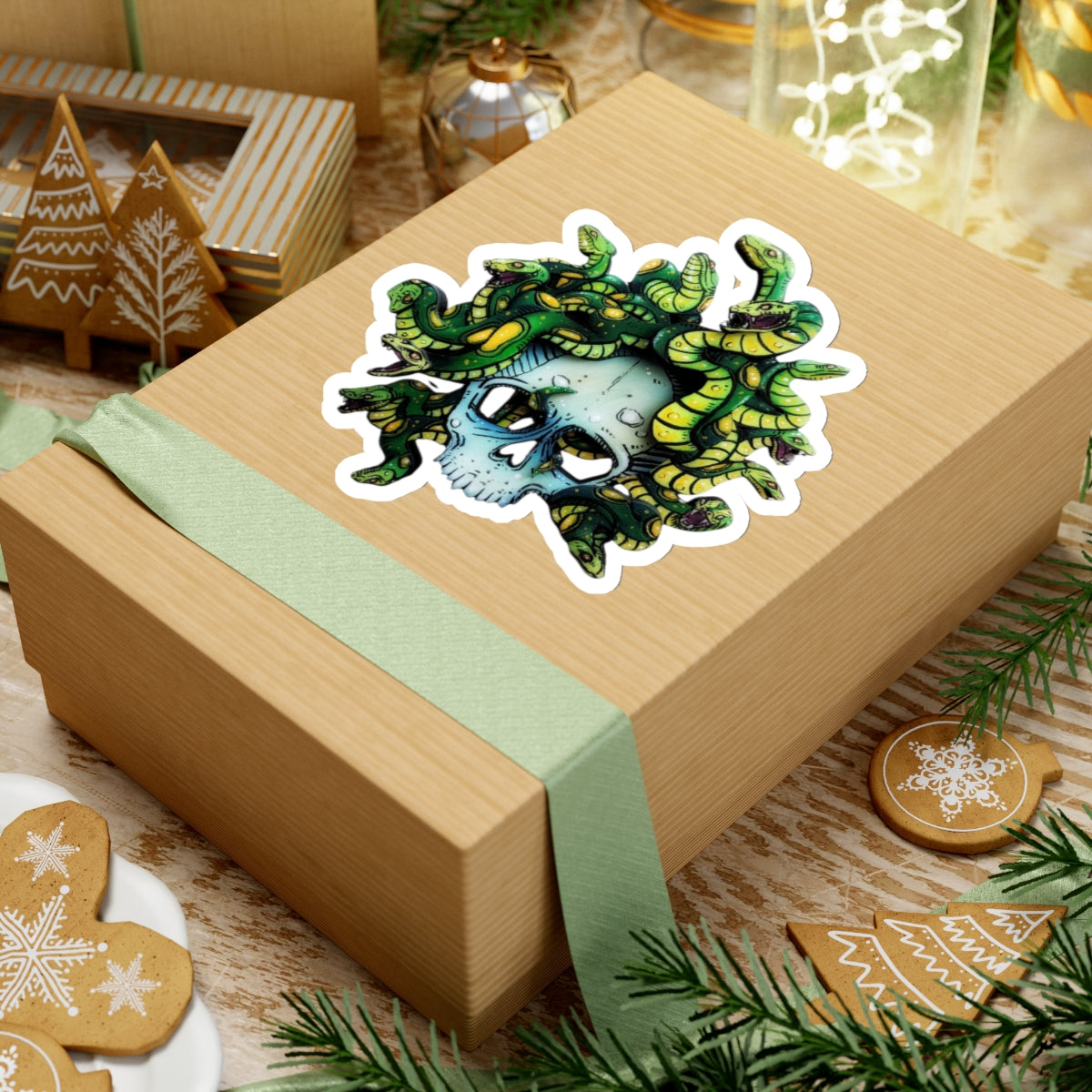 Medusa Skull Sticker