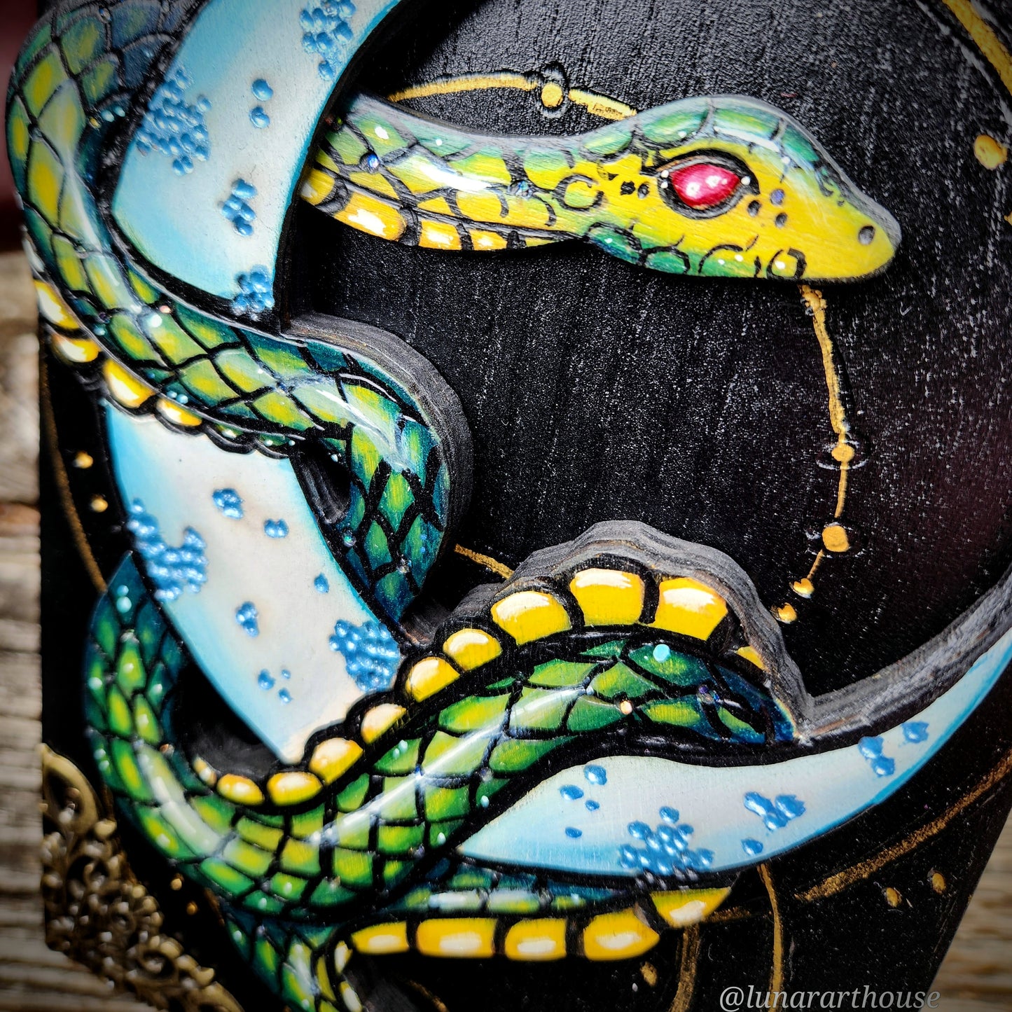 Green Snake and Moon Hidden Key Box™