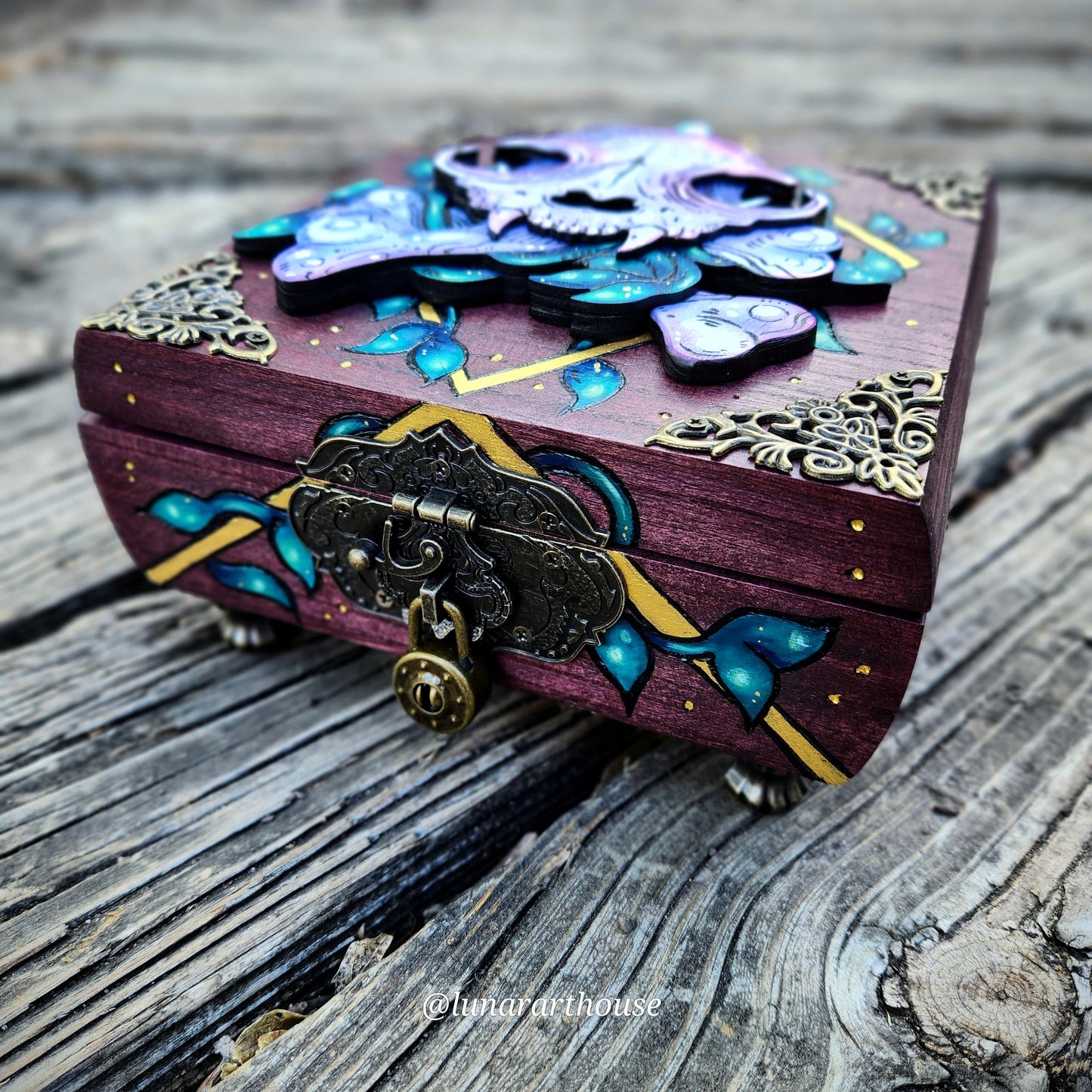 Cat Skull Hidden Key Box™ Made to Order