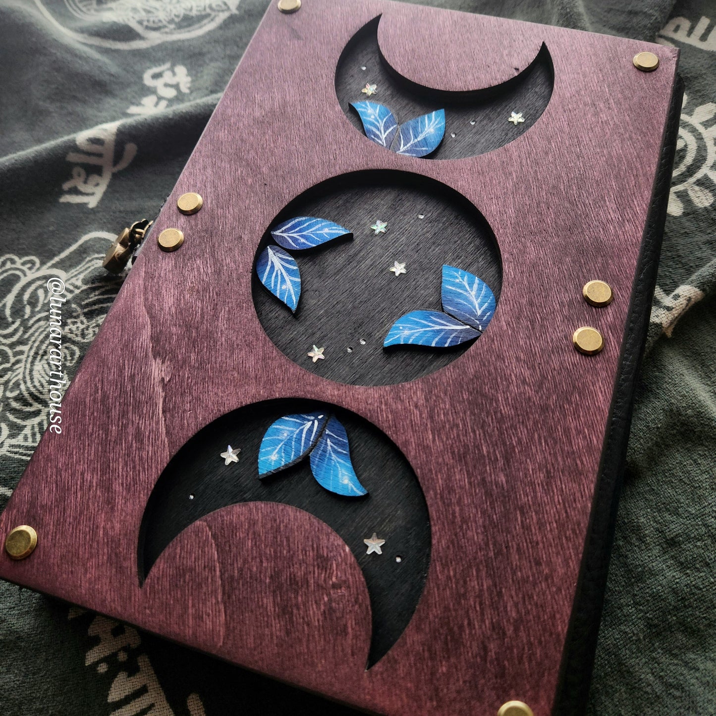 Dark Luna Moth Hidden Key Journal