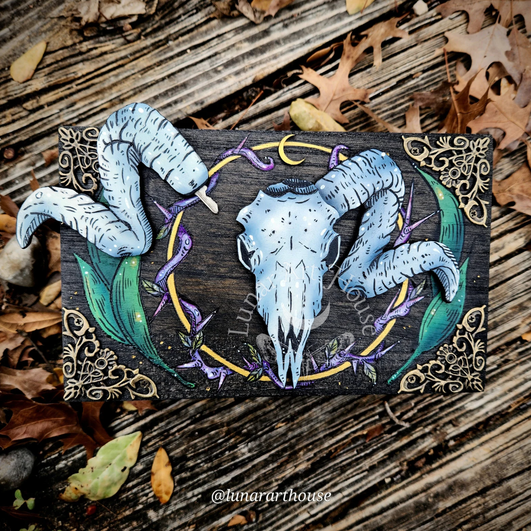 Ram Skull Hidden Key Box