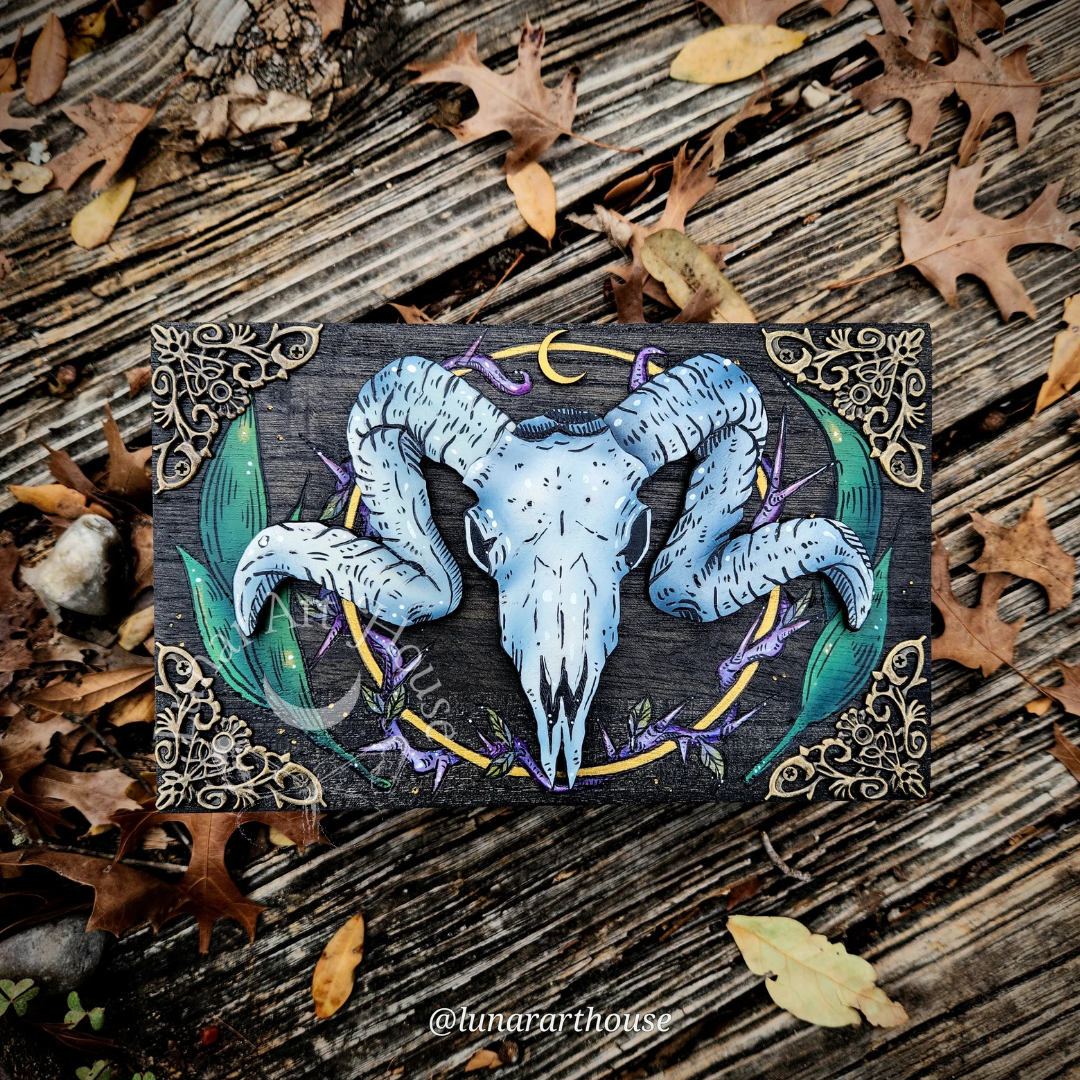 Ram Skull Hidden Key Box
