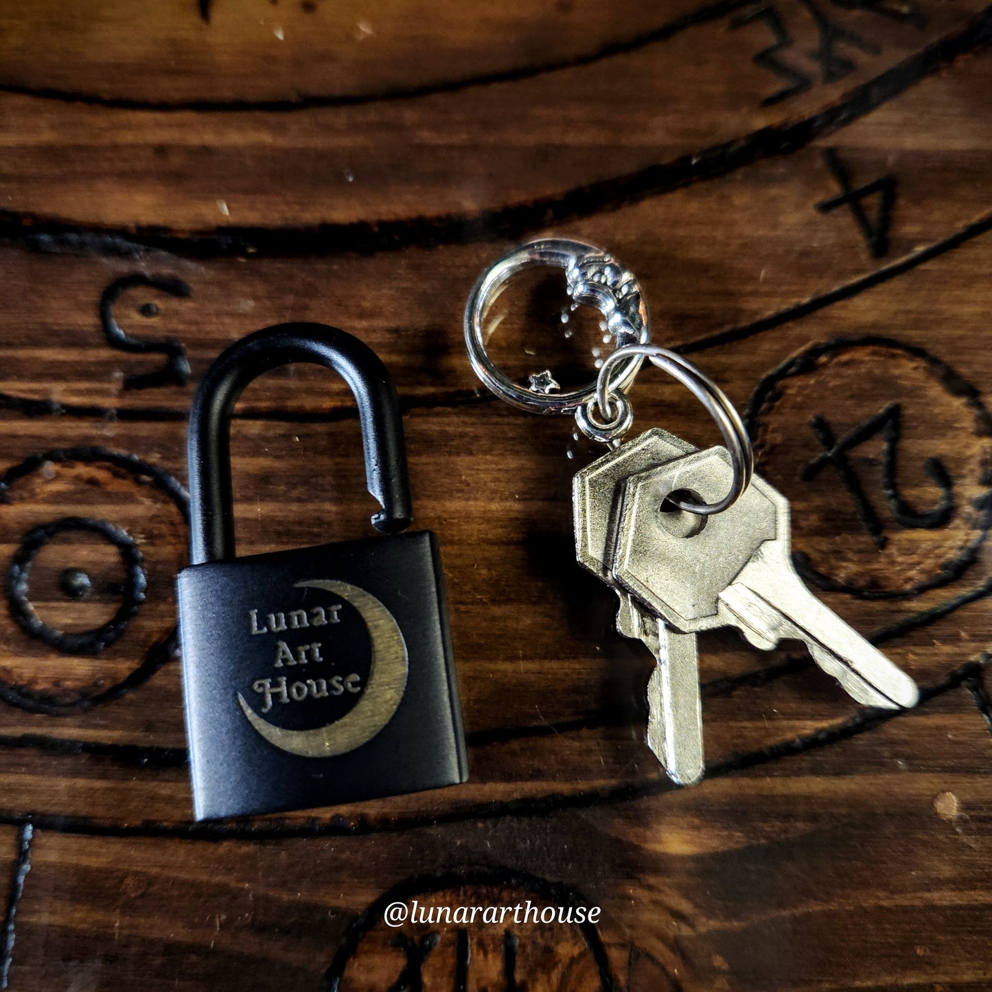 Black Engraved Padlock Replacement