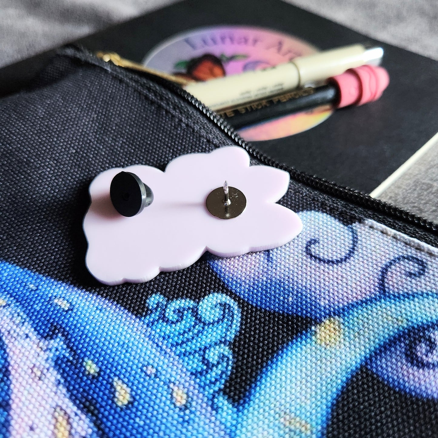 Skelly Cat Pin