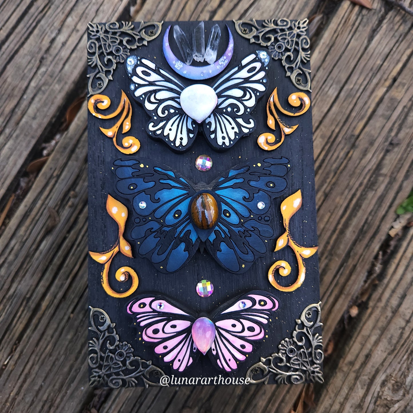 Butterflies Hidden Key BOX Made To Order