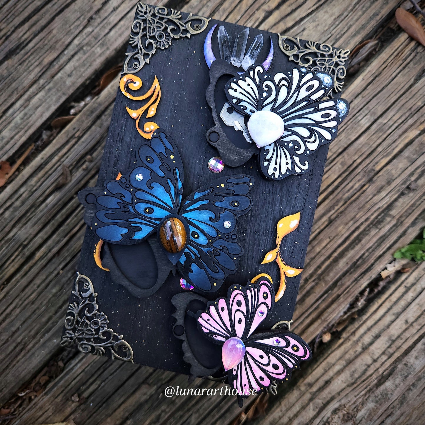 Butterflies Hidden Key BOX Made To Order