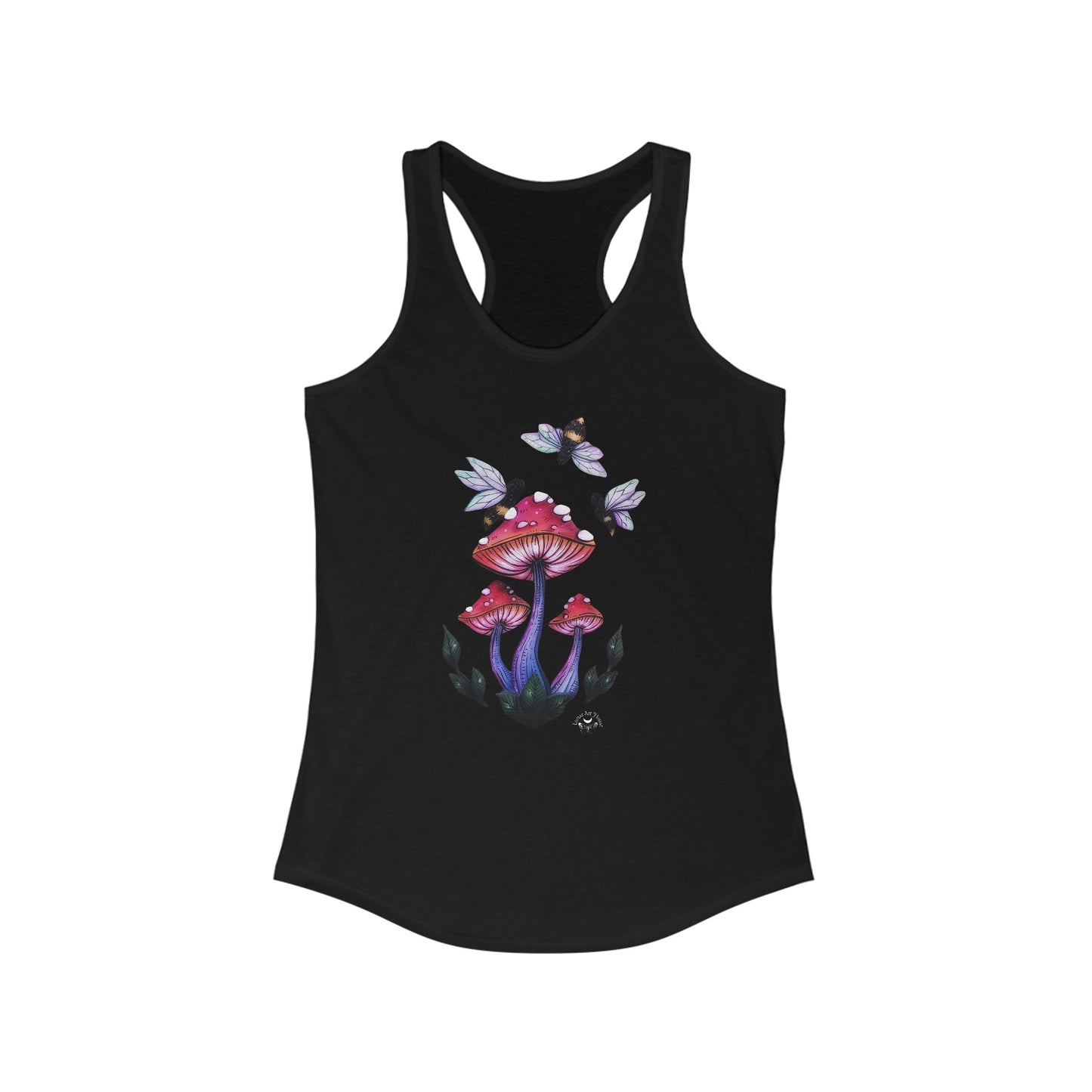 Mushrooms and Bees Racerback Tank