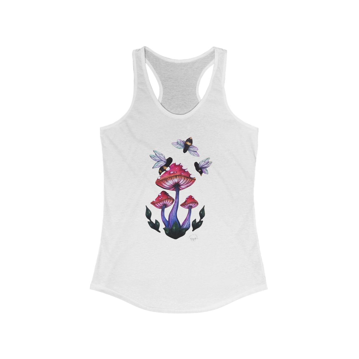Mushrooms and Bees Racerback Tank