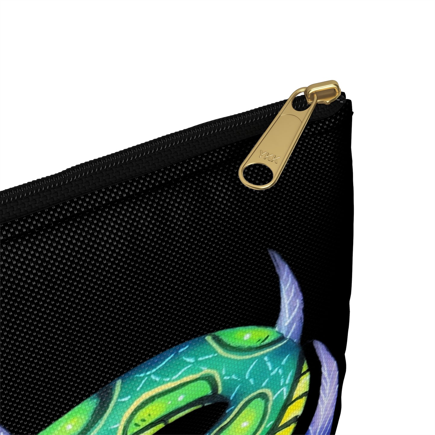 Green Pomegranate Snake Accessory Pouch