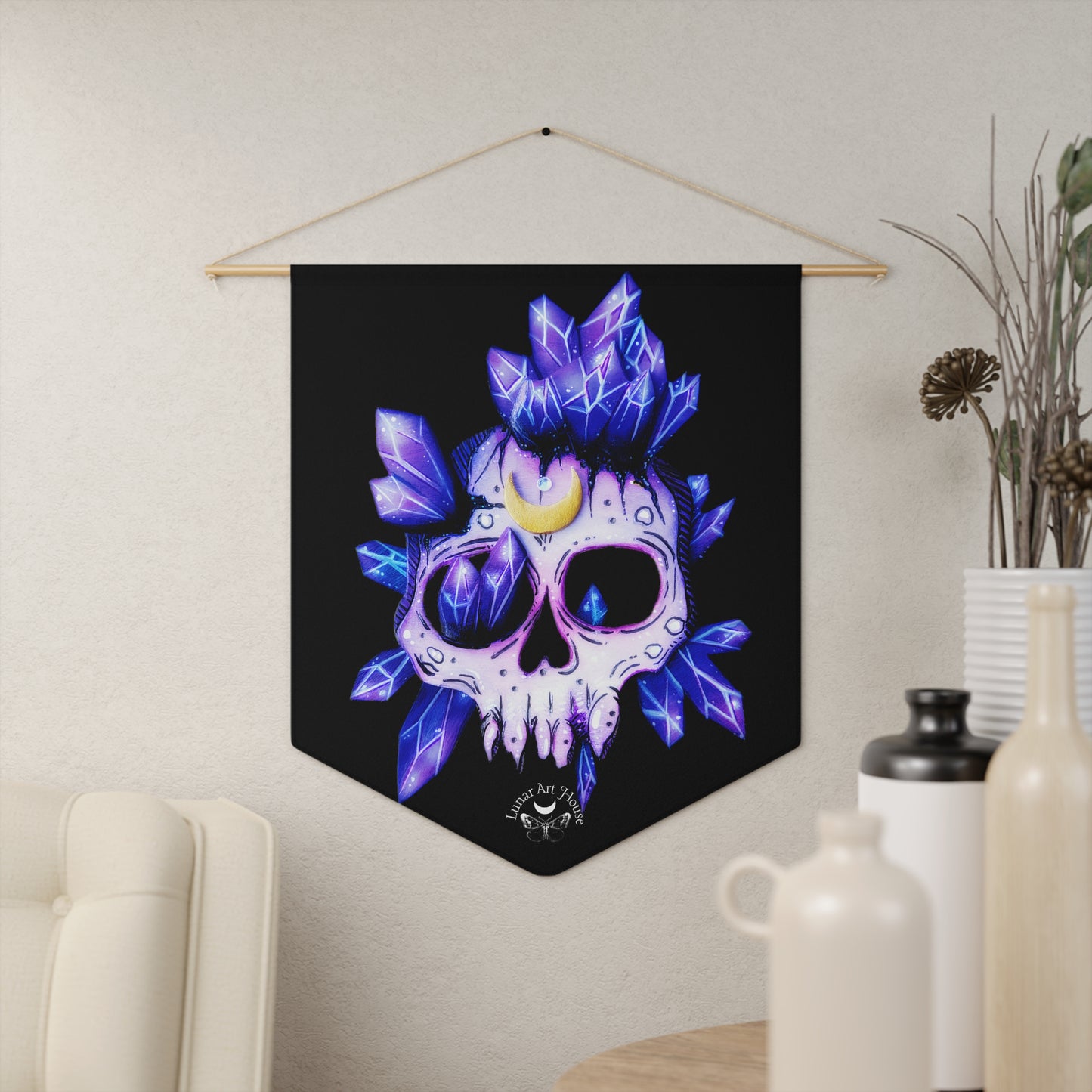 Crystal Skull Pennant