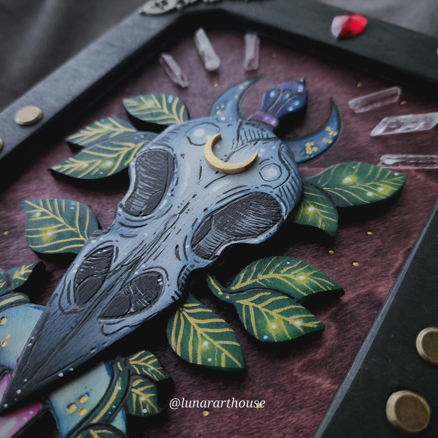 Bird Skull Hidden Key Journal Made to Order