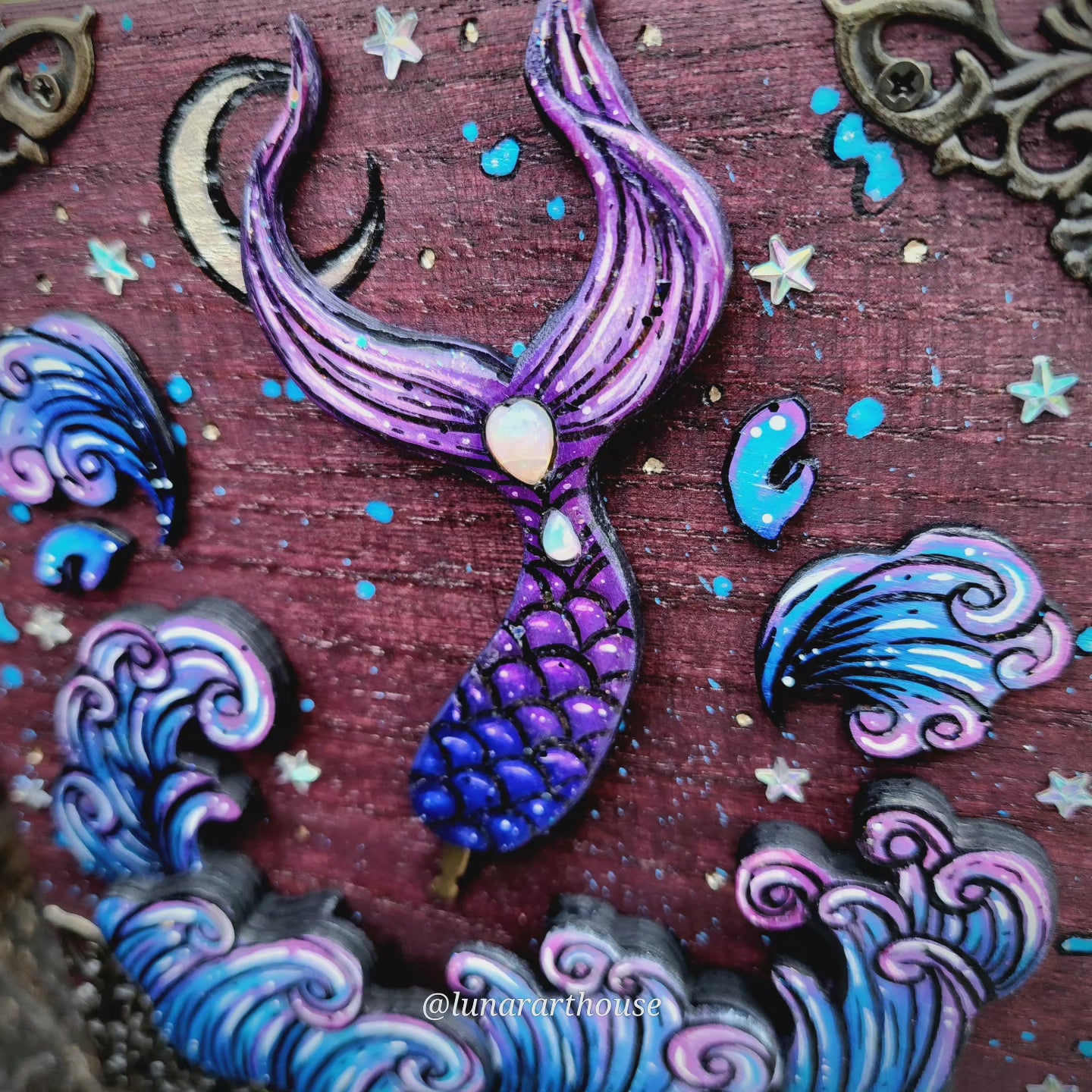 Mermaid Hidden Key Box
