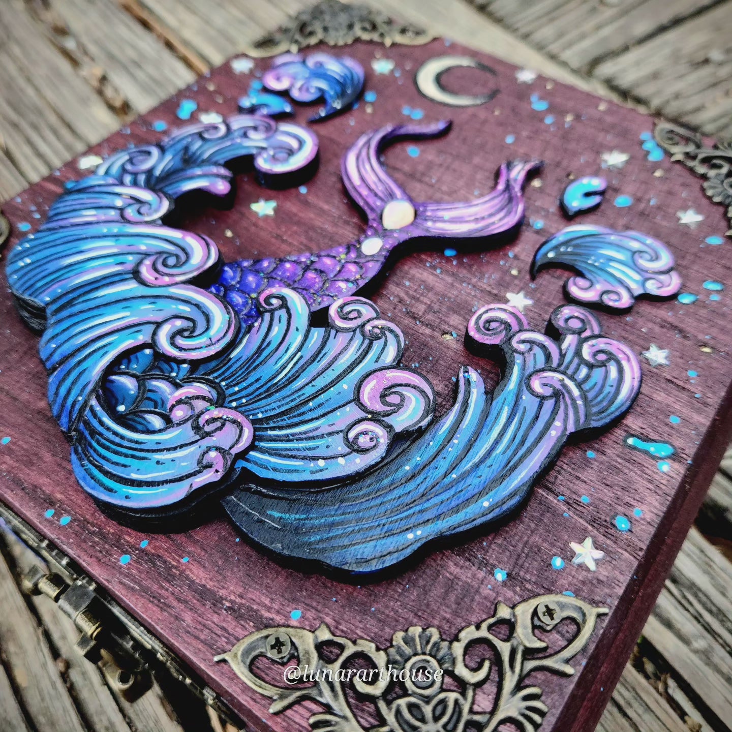 Mermaid Hidden Key Box
