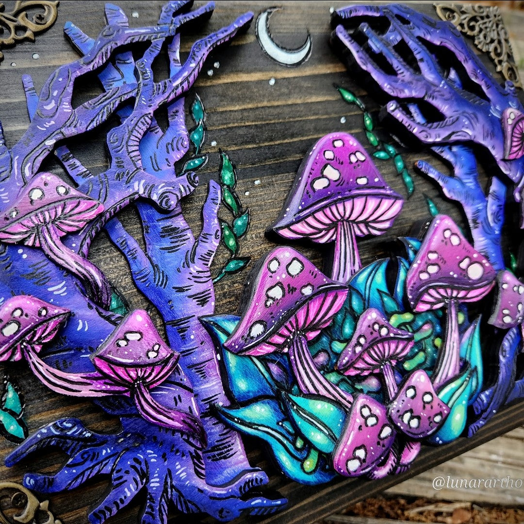 Mushroom Forest Hidden Key Box™Made to Order