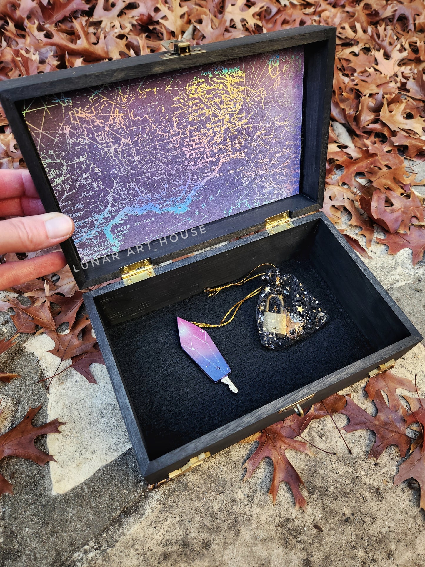 GREY MOON Crystal Moon Hidden Key Box™