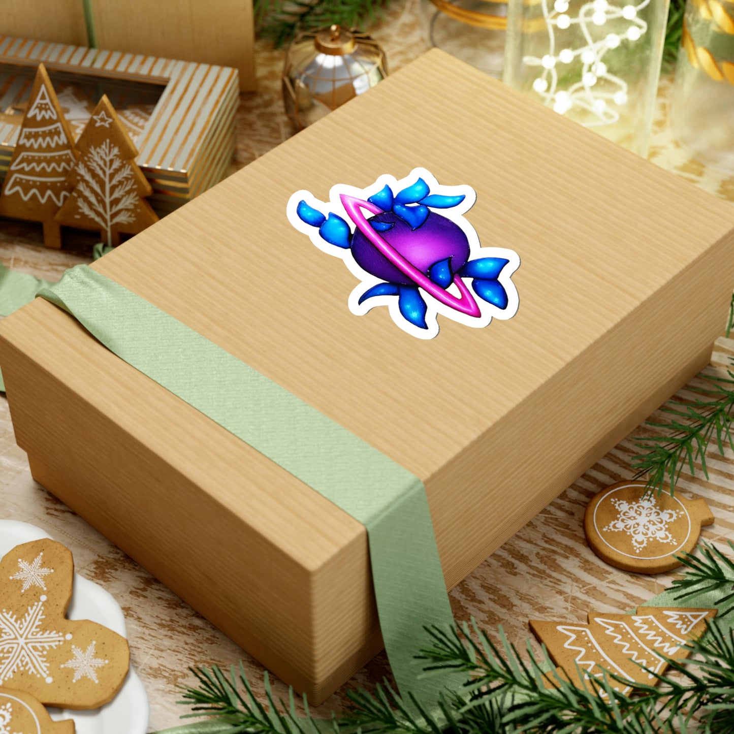 Leafy Planet Sticker