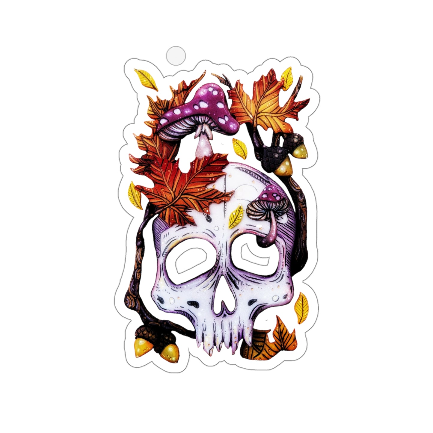 Autmn Skull Sticker