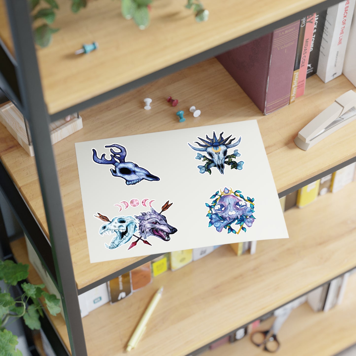Animal Skulls Sticker Sheet