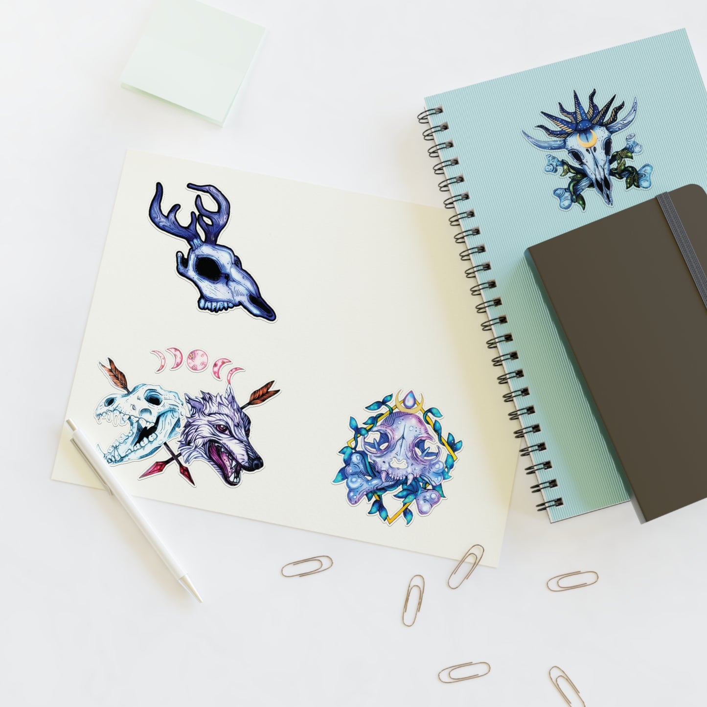 Animal Skulls Sticker Sheet