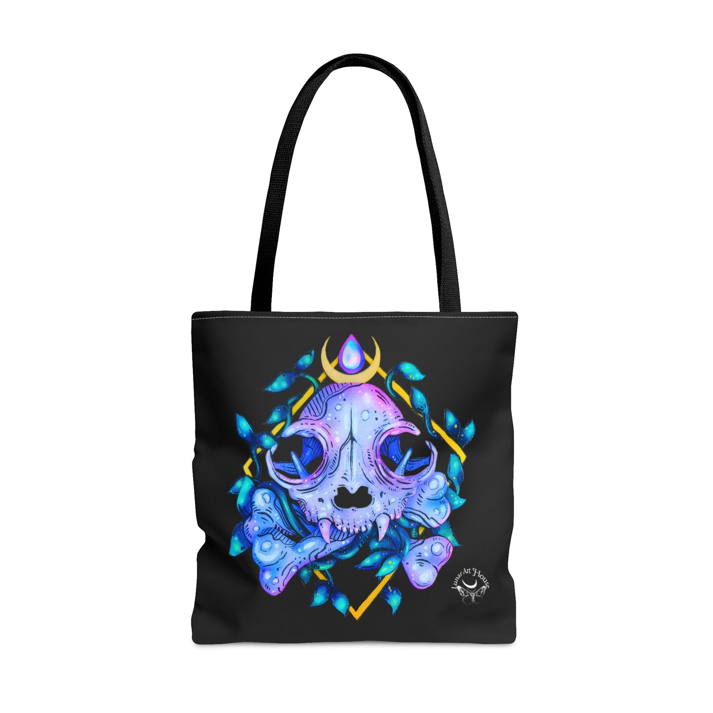Cat Skull Tote Bag