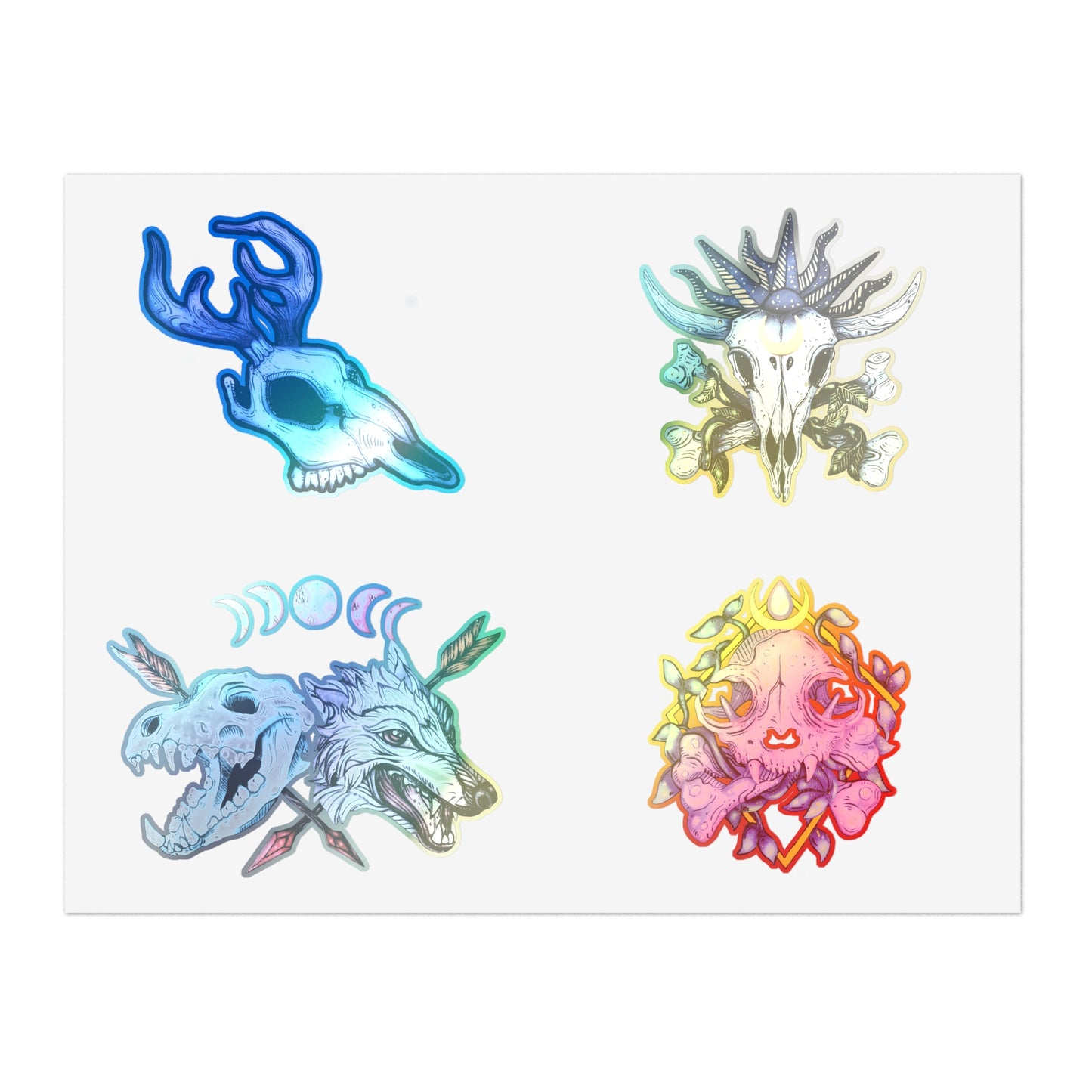 Animal Skulls Sticker Sheet