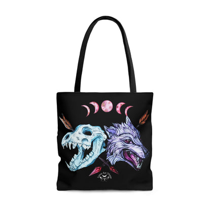 Blood Moon Wolf Tote Bag