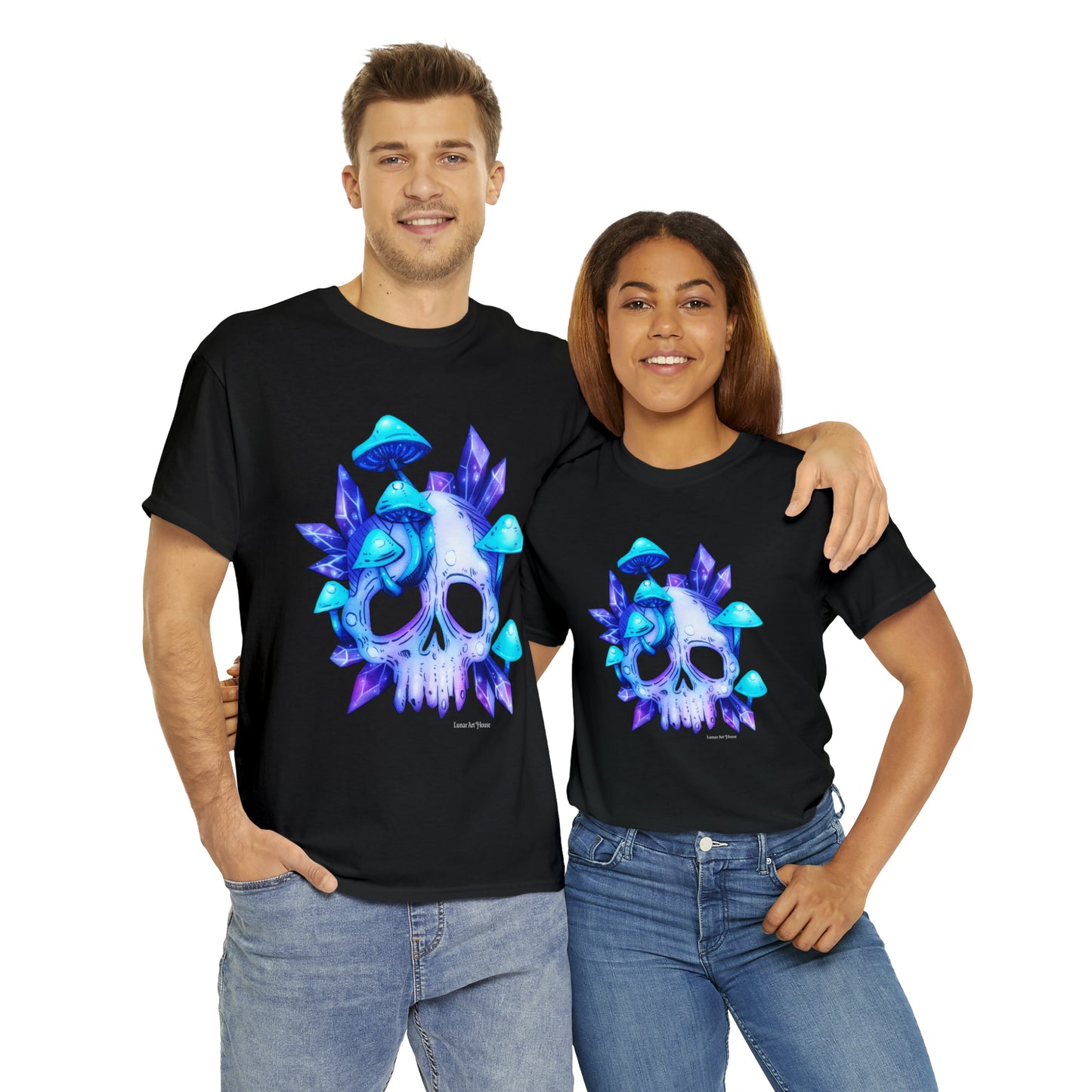Crystal Mushroom Skull Tee