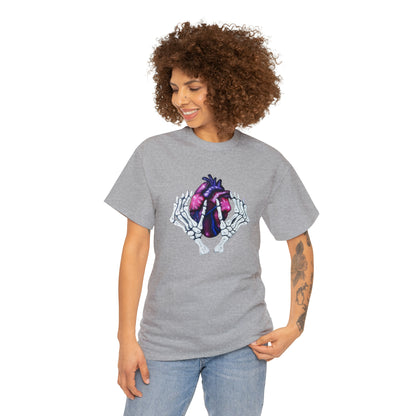 Skelly Hands Holding Heart Tee