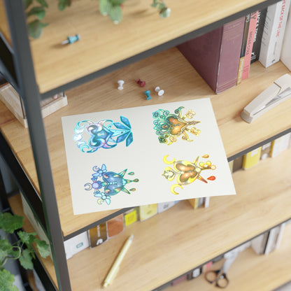 Rainbow Hearts Sticker Sheet