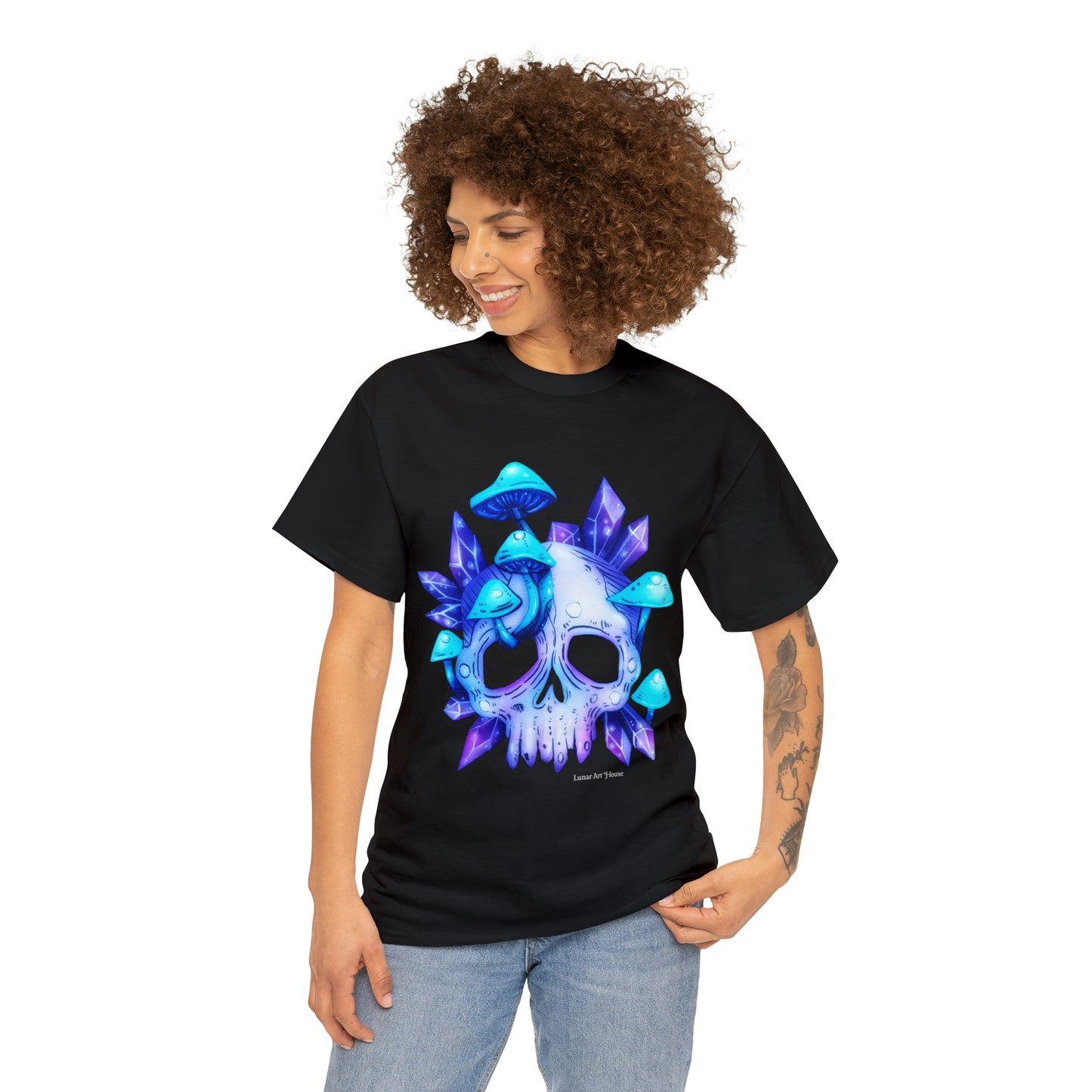 Crystal Mushroom Skull Tee