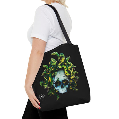 Medusa Skull Tote Bag