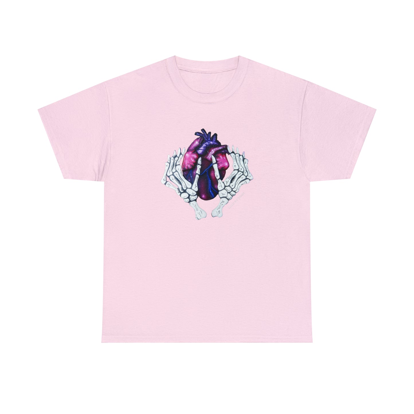 Skelly Hands Holding Heart Tee