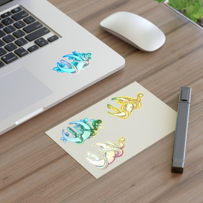 Snake and Moon Sticker Sheet