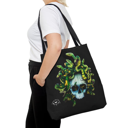 Medusa Skull Tote Bag