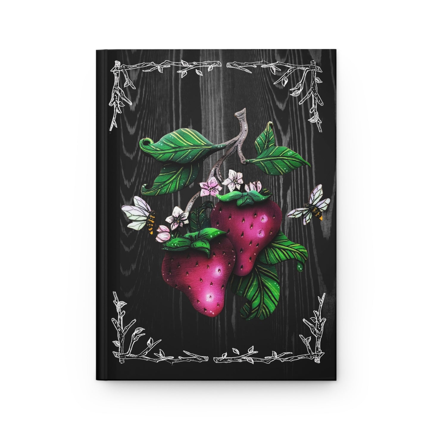 Strawberries Hardcover A5 Journal