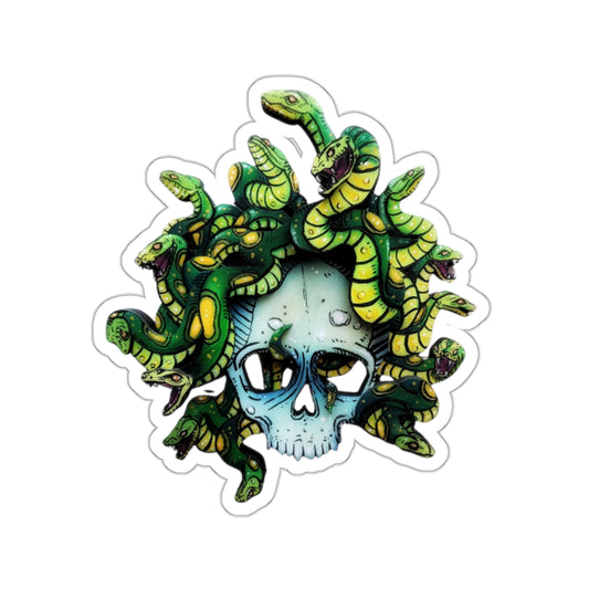 Medusa Skull Sticker