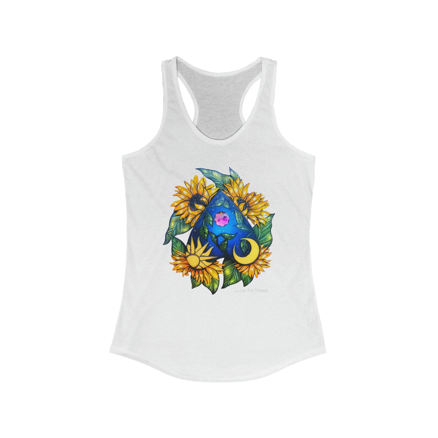 Sunflower Planchette Racerback Tank