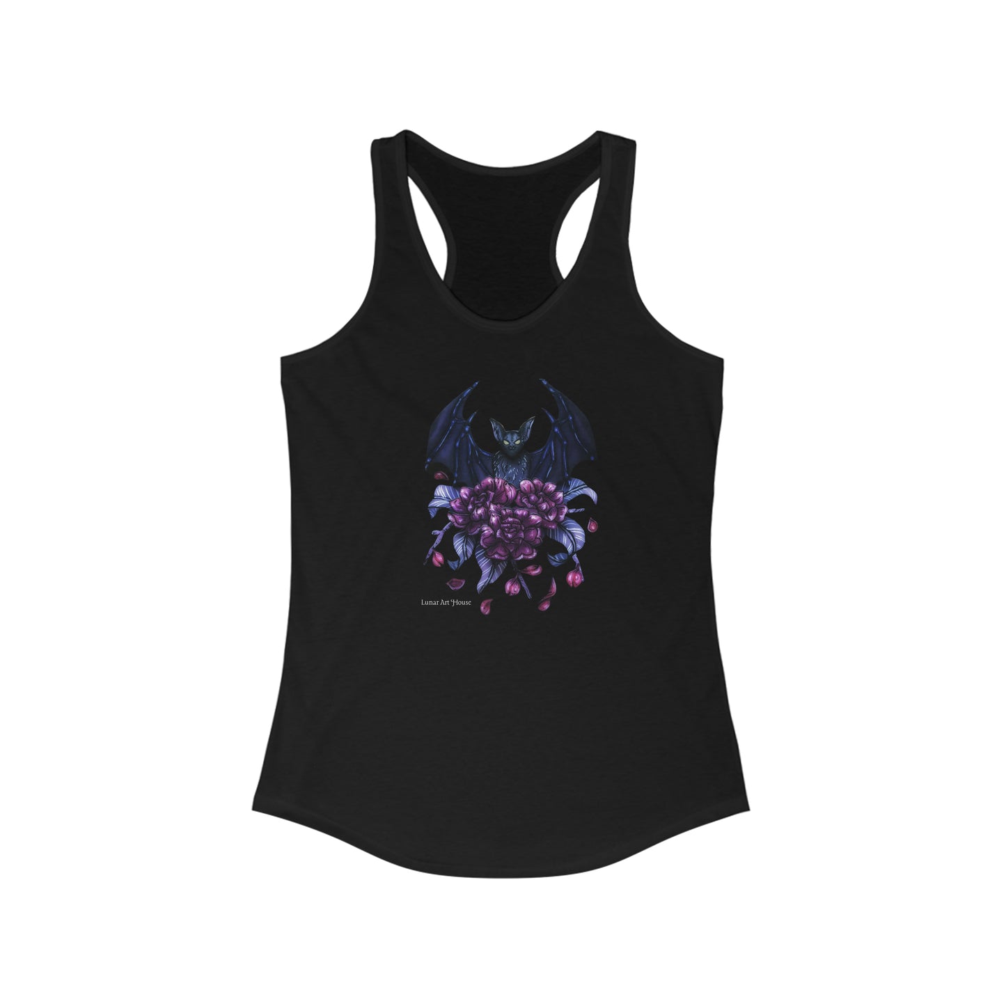 Floral Bat Racerback Tank