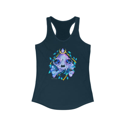 Cat Skull Racerback Tank