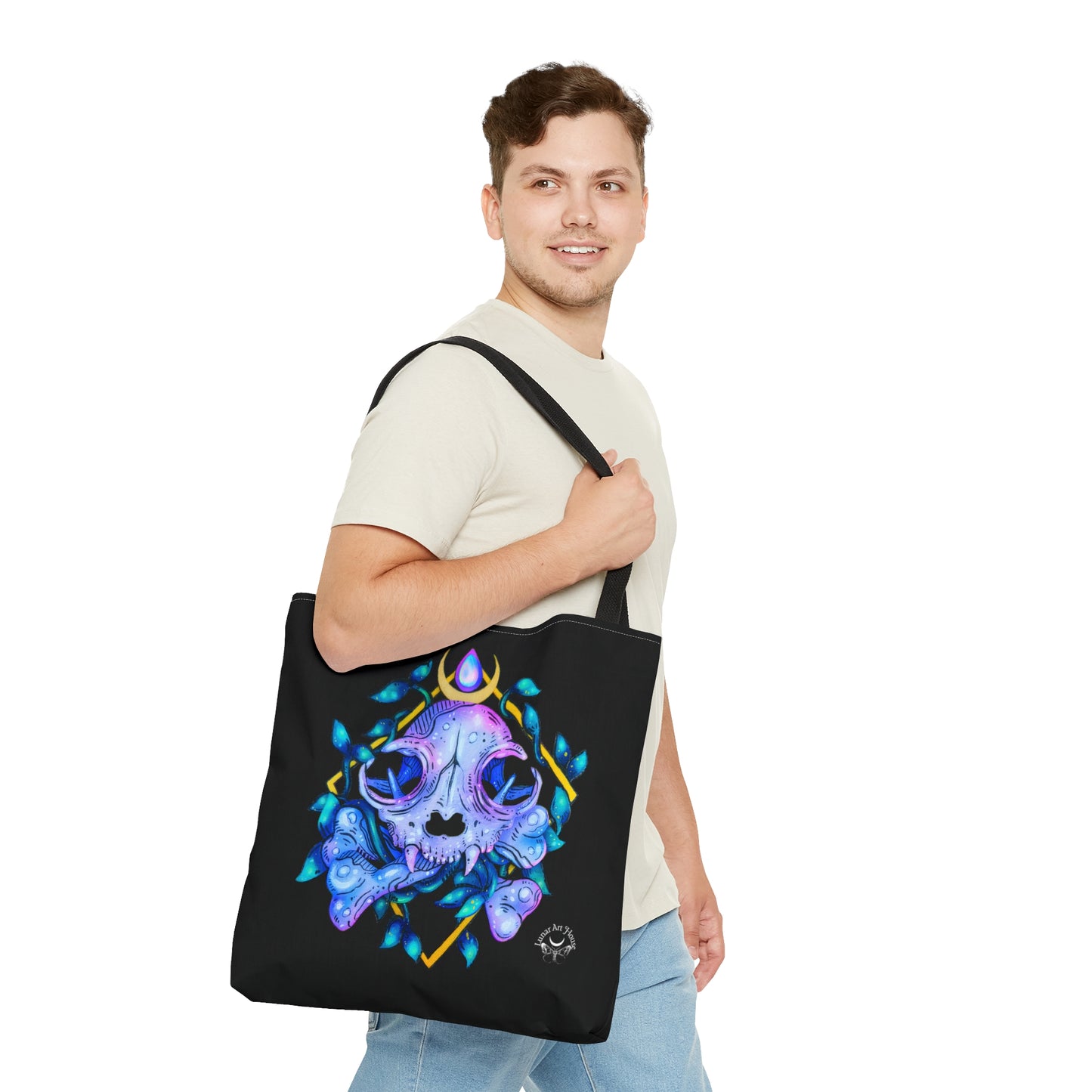 Cat Skull Tote Bag
