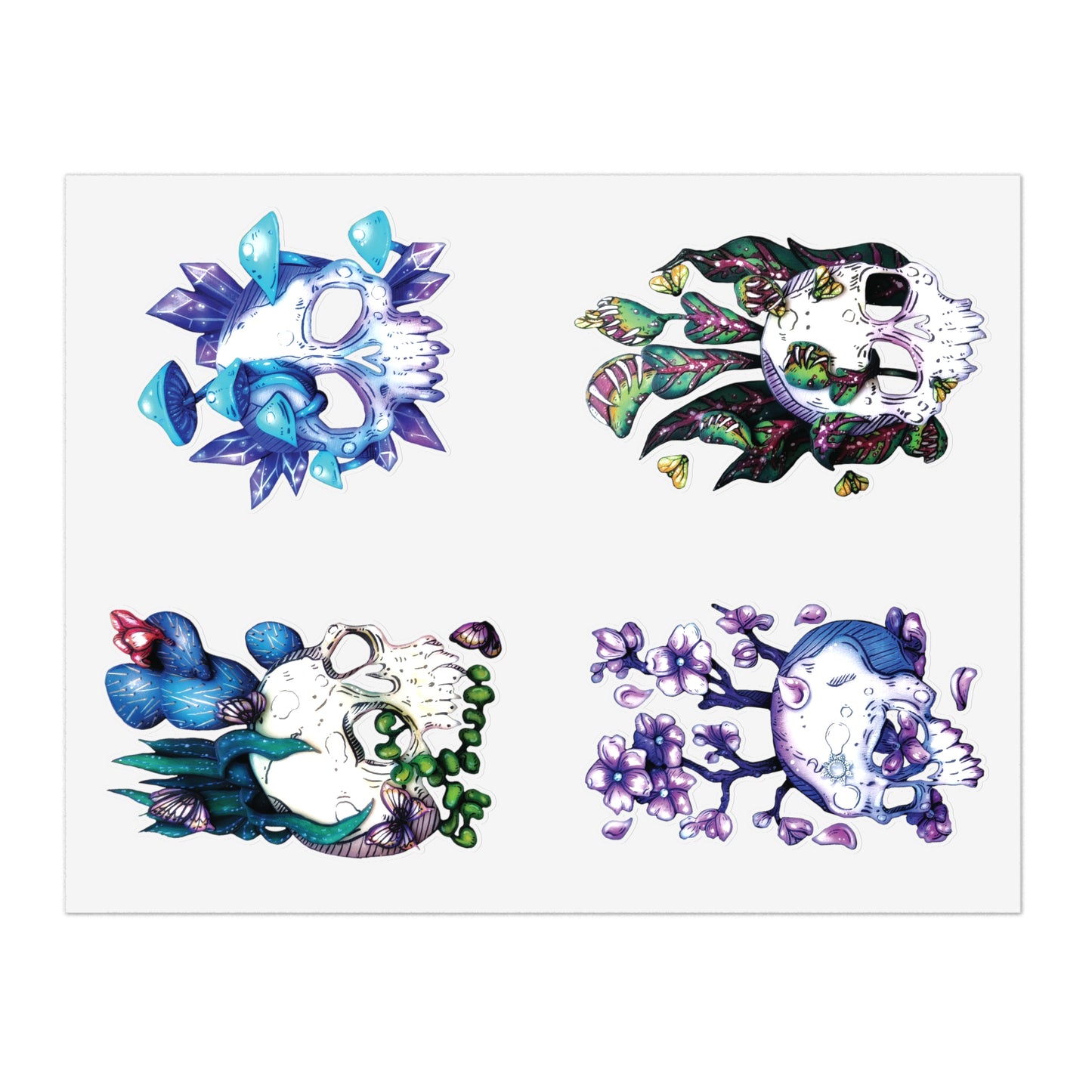 More Skulls Sticker Sheet