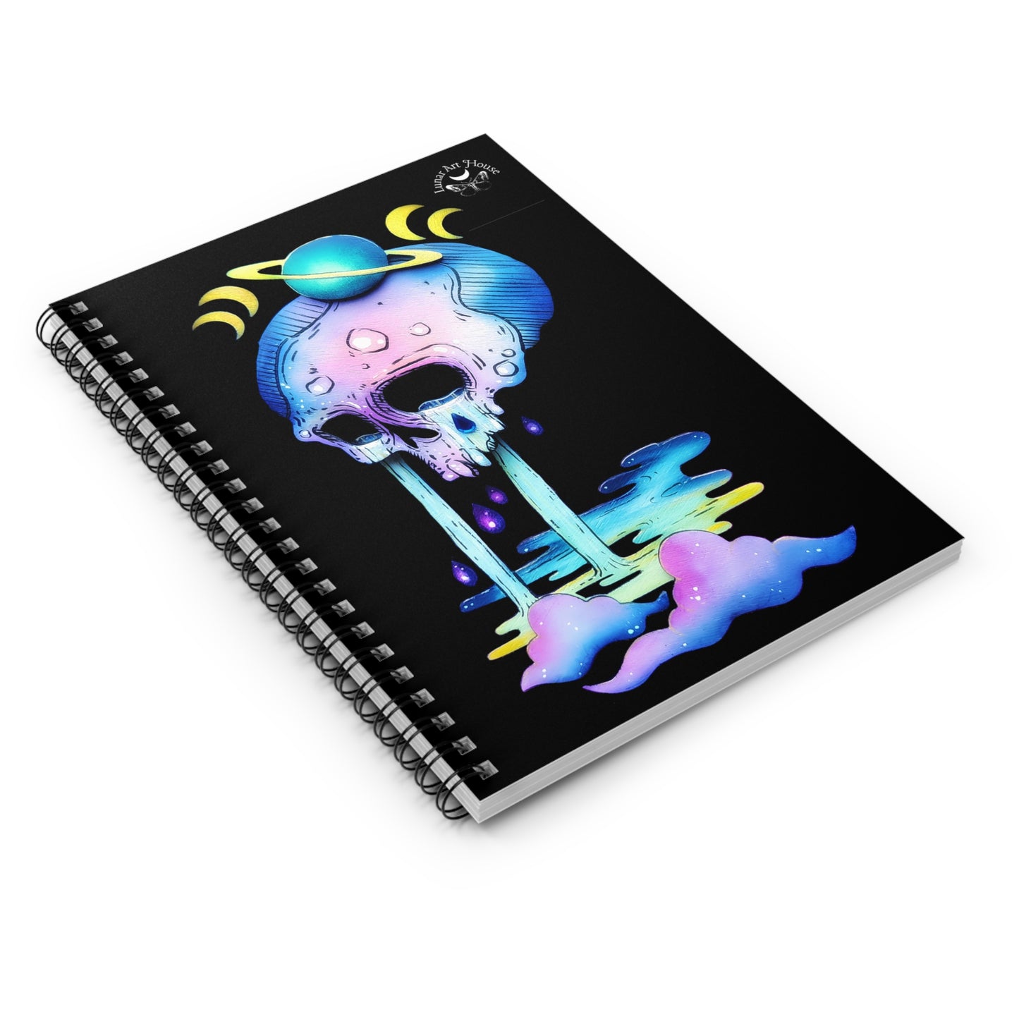 Sad Skull Spiral Notebook