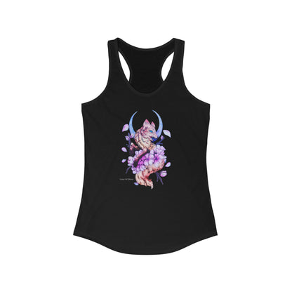 Fox in Cherry Blossoms Racerback Tank